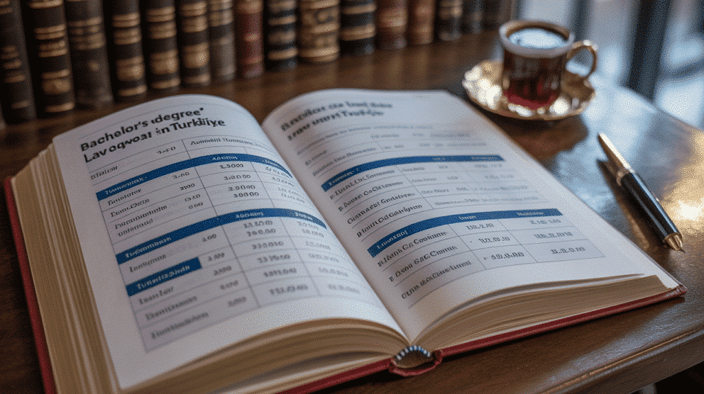 Cost Breakdown for a Bachelor's Degree in Law in Turkey
