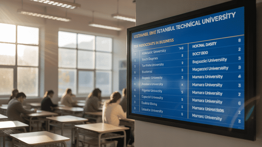 Top Turkish Universities for a Associate in Business