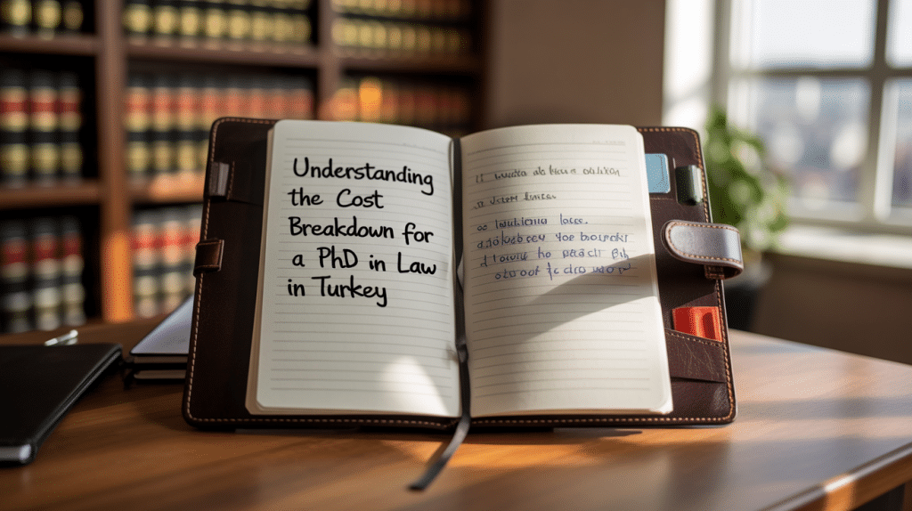 Cost Breakdown for a PhD Degree in Law in Turkey