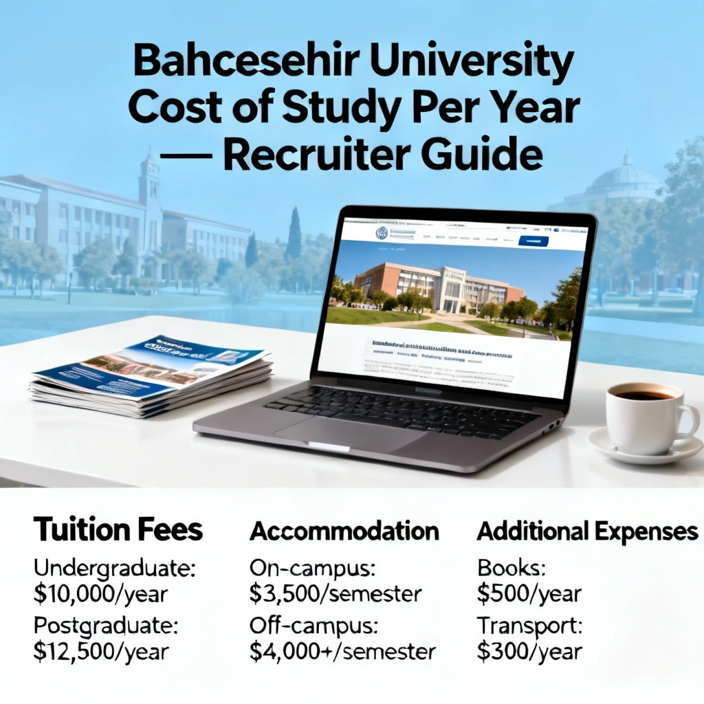 Bahçeşehir University cost of study per year