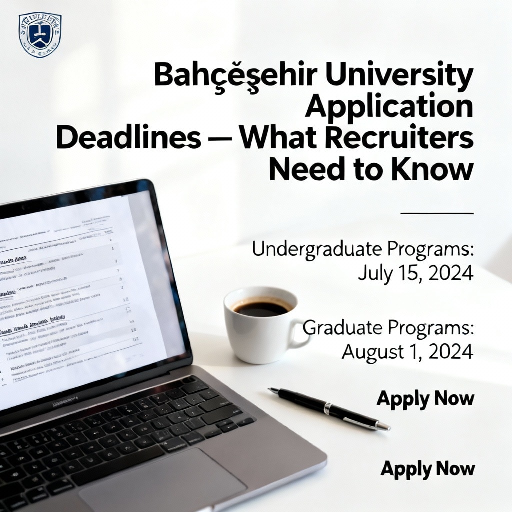 Bahçeşehir University application deadlines