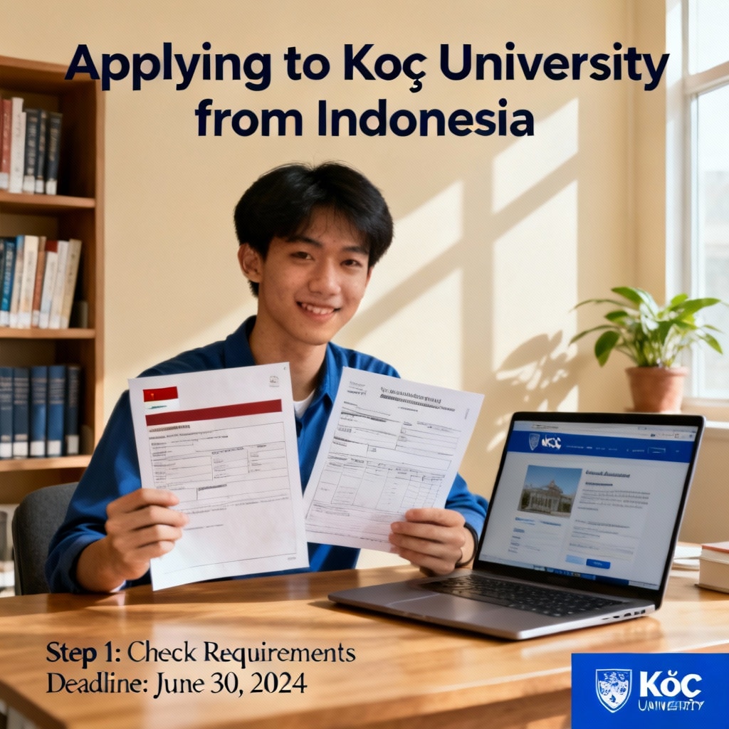 Koç University how to apply from Indonesia