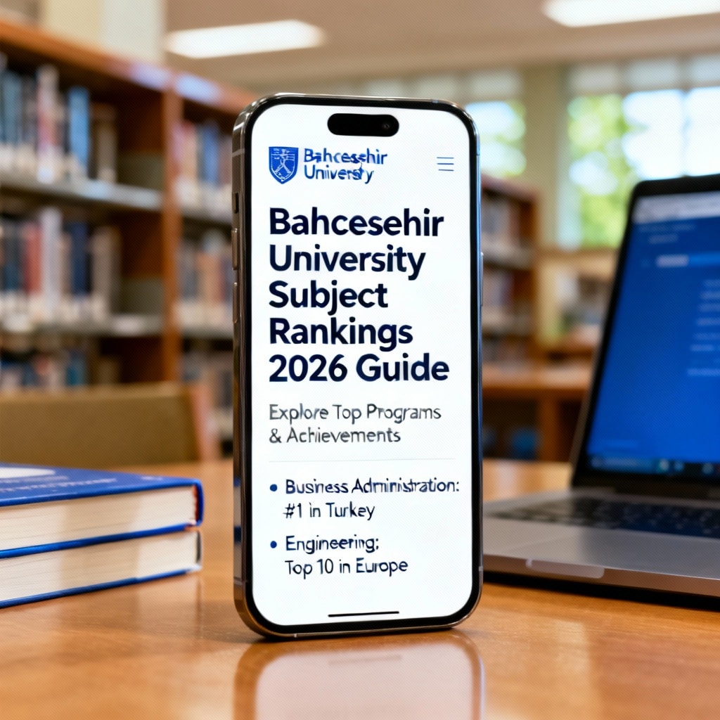 Bahçeşehir University subject rankings 2026 guide