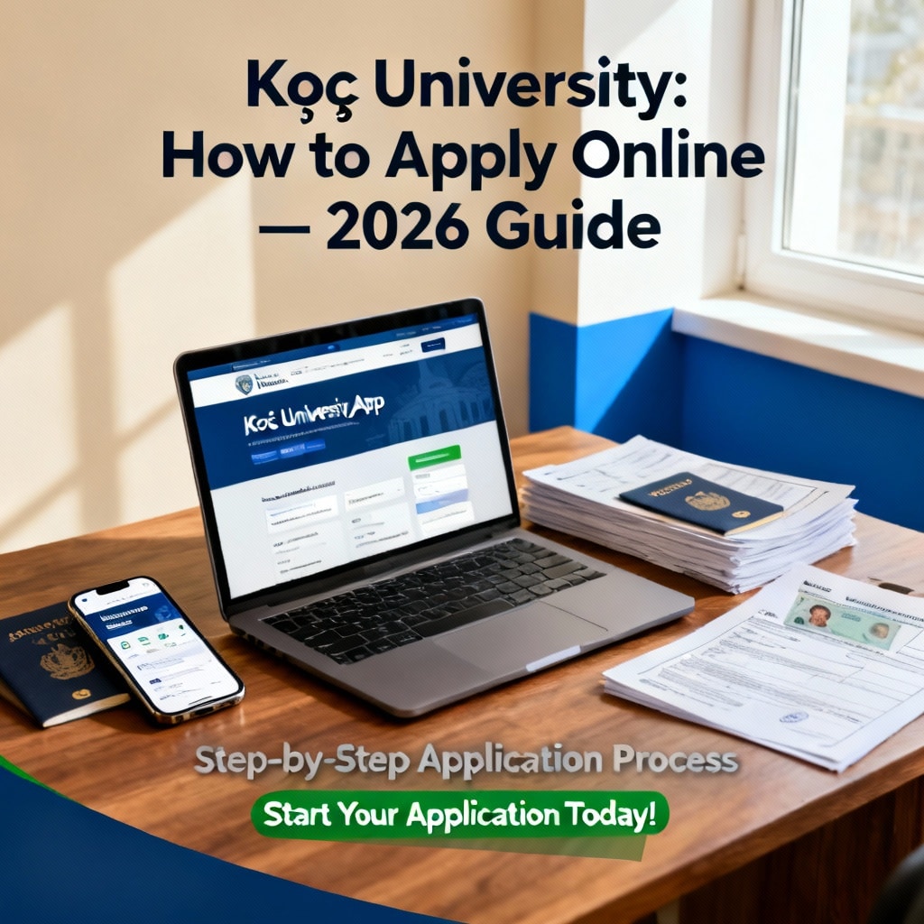 Koç University how to apply online 2026 guide
