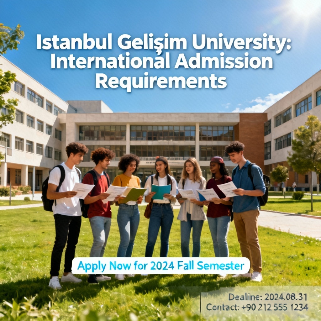 Istanbul Gelişim University admission requirements