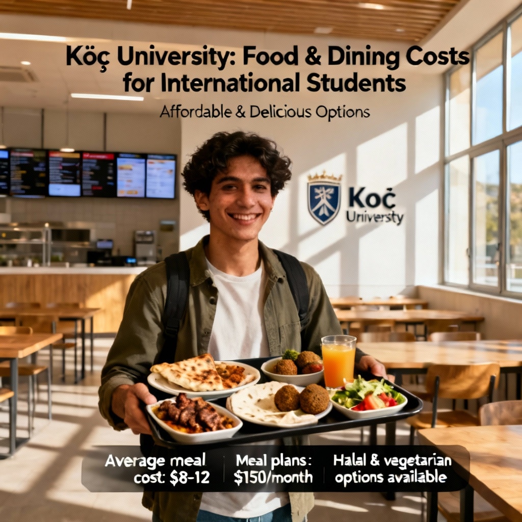 Koç University food and dining costs for foreigners