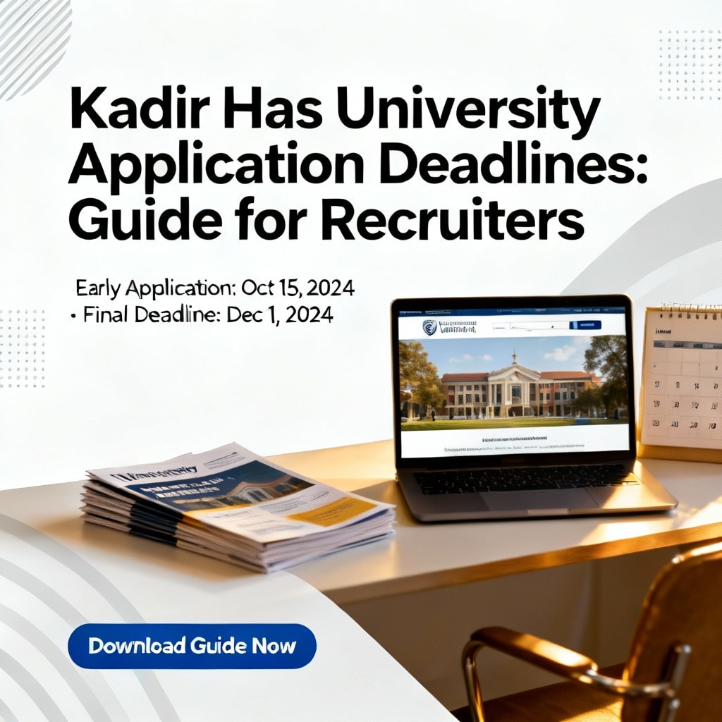 Kadir Has University application deadlines