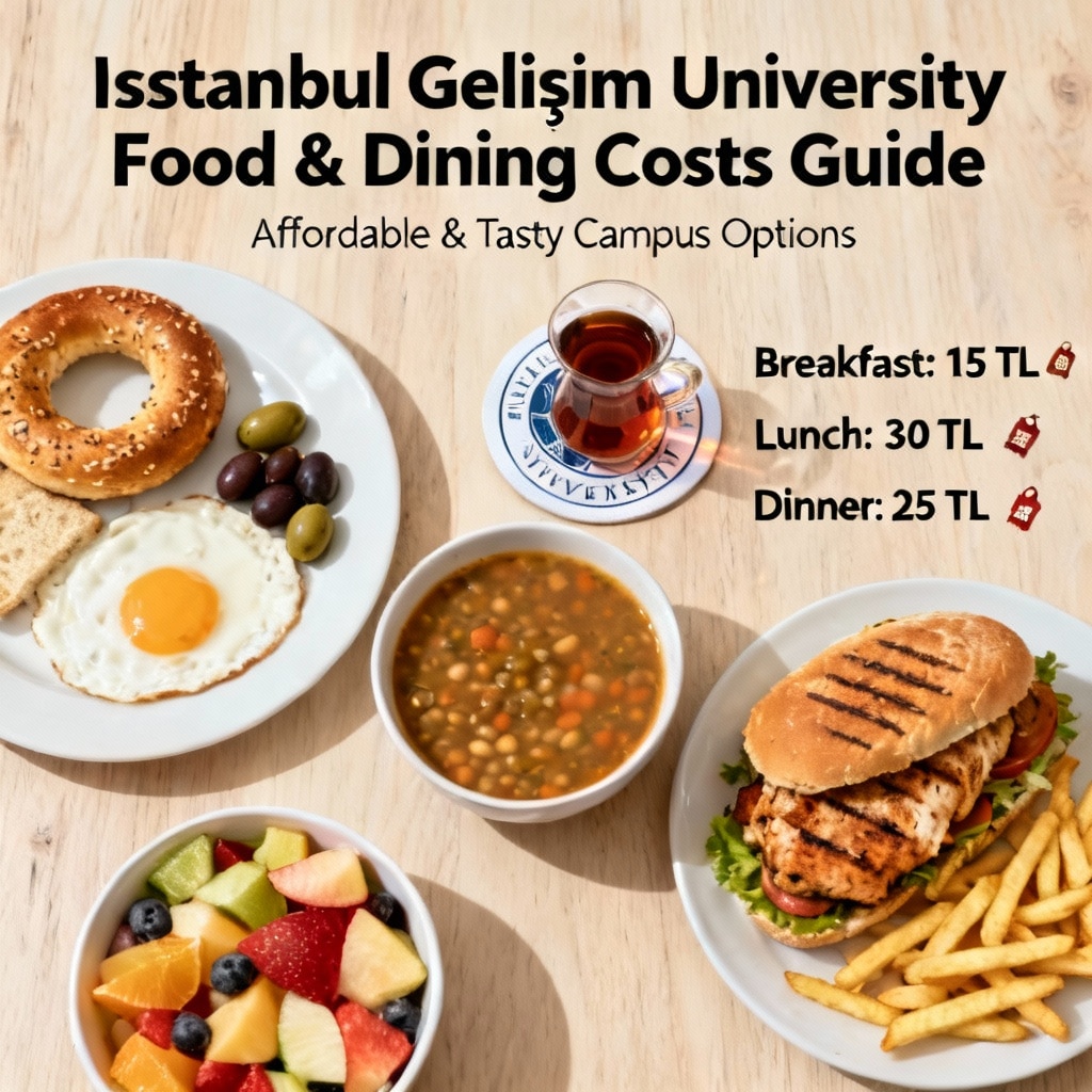 Istanbul Gelişim University food and dining costs