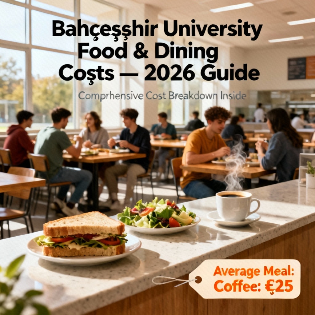 Bahçeşehir University food and dining costs 2026 guide