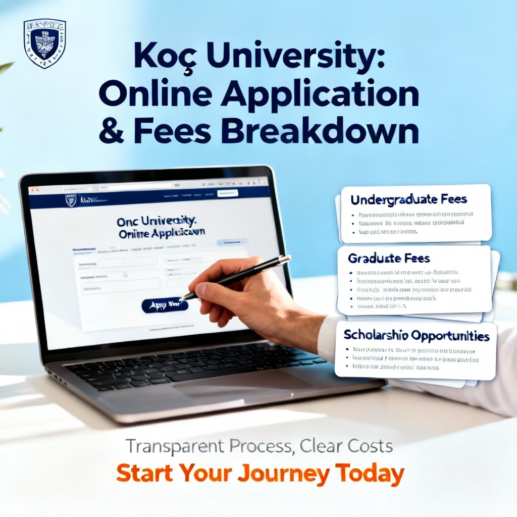Koç University how to apply online fees breakdown