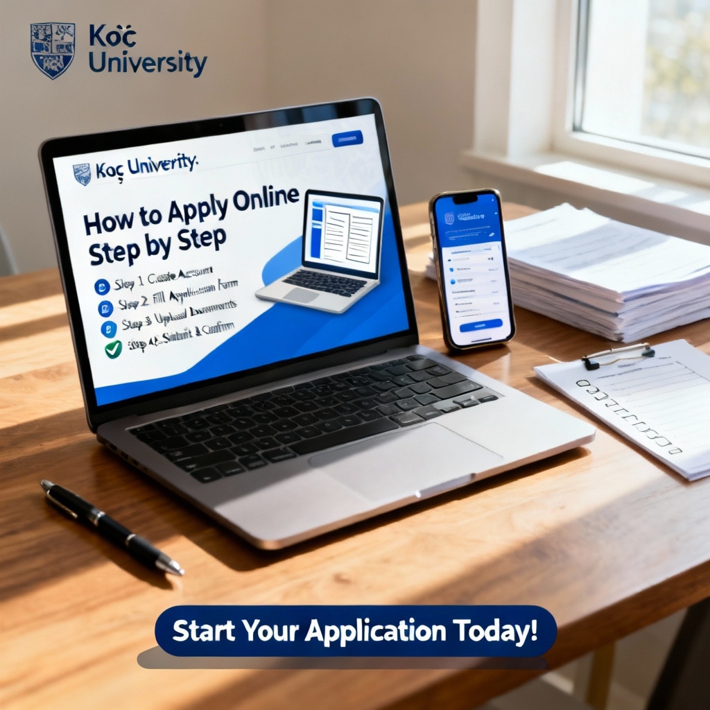Koç University how to apply online step by step