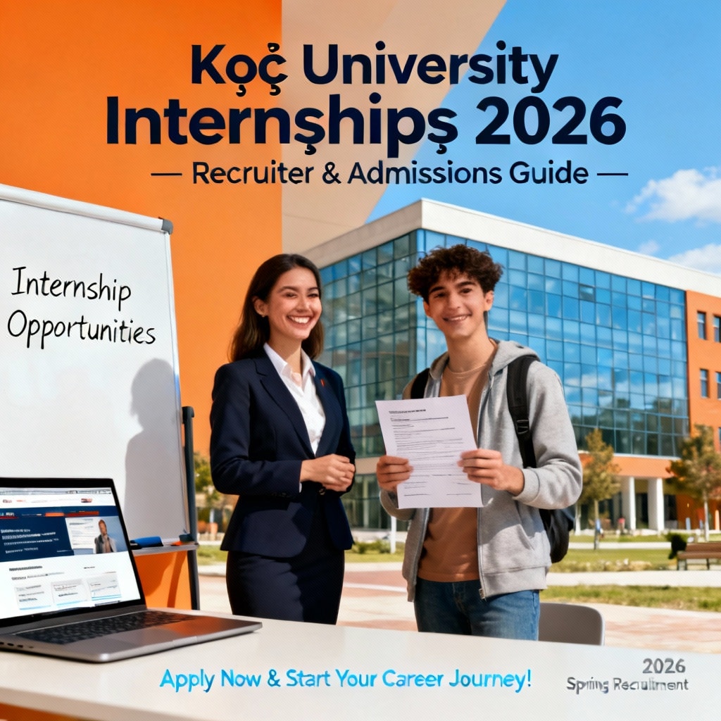 Koç University internship opportunities 2026 guide
