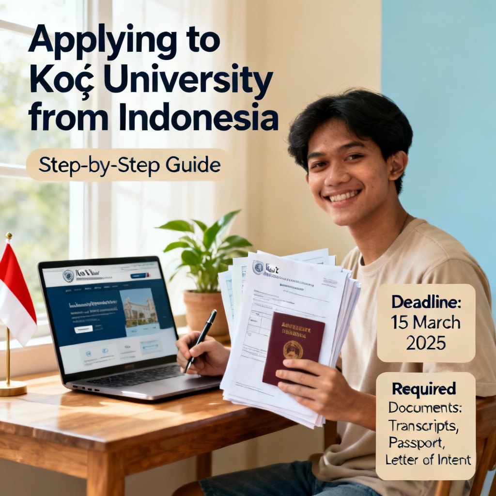 Koç University how to apply from Indonesia for foreigners