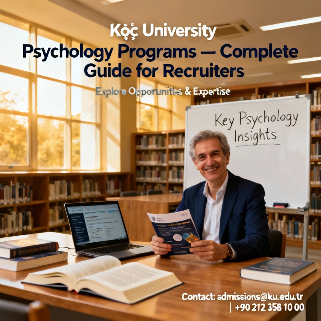 Koç University psychology programs for international students