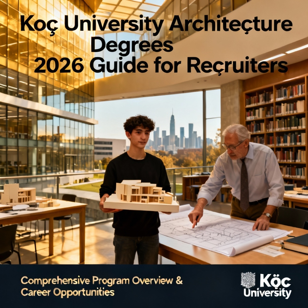Koç University architecture degrees 2026 guide