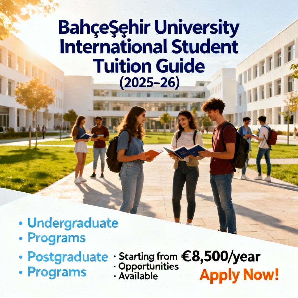 Bahçeşehir University cost of study per year for international students