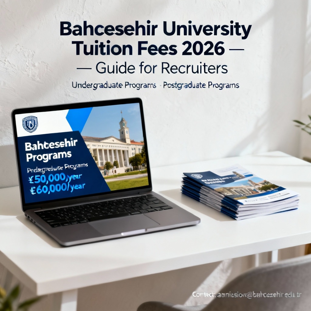Bahçeşehir University tuition fees 2026 for international students