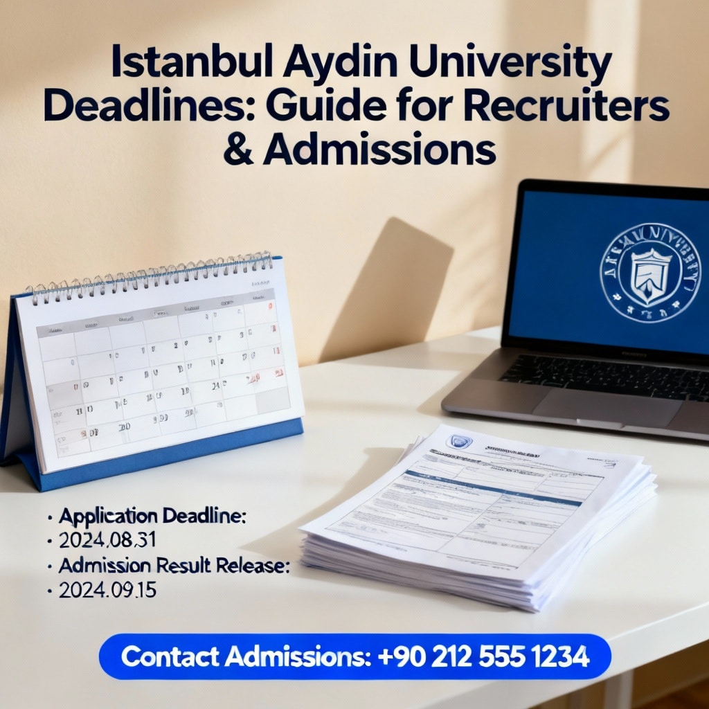 Istanbul Aydın University application deadlines for international students