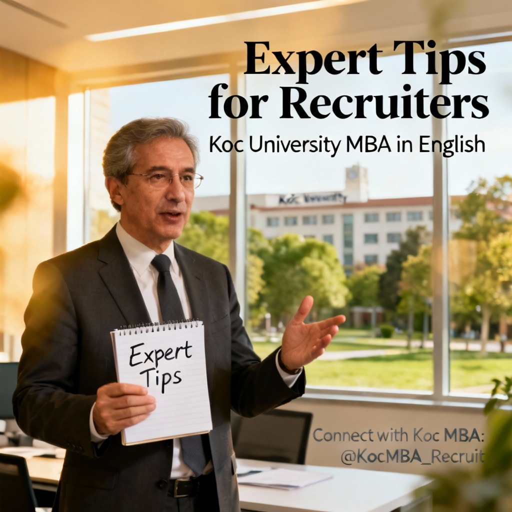 Koç University MBA in English expert tips