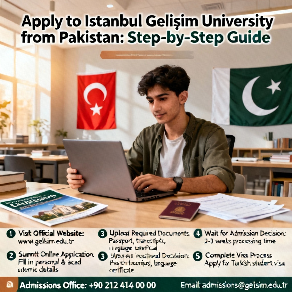 Istanbul Gelişim University how to apply from Pakistan