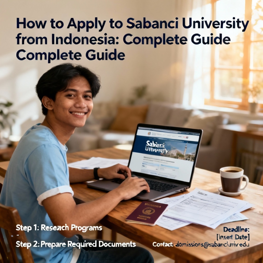 Sabancı University how to apply from Indonesia