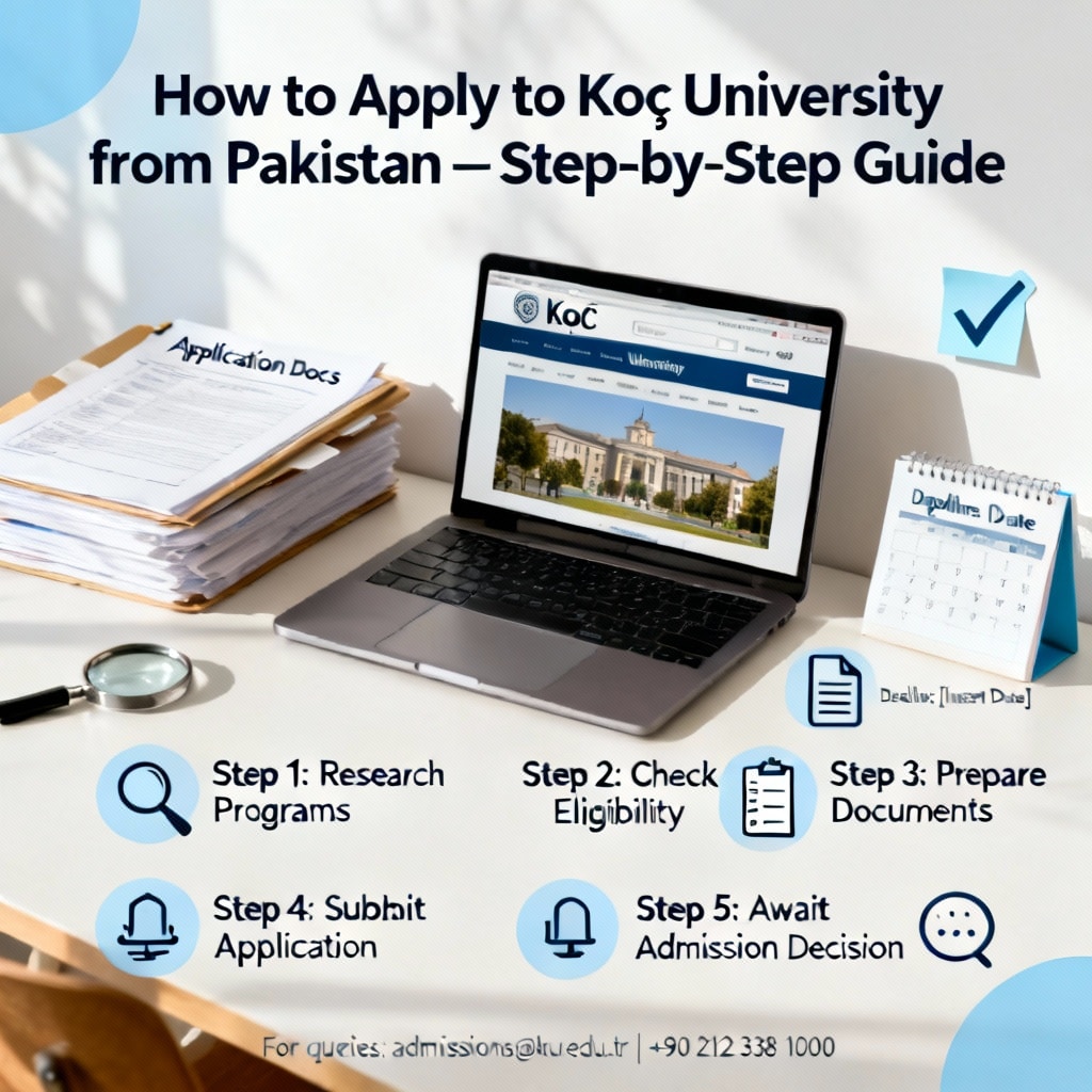 Koç University how to apply from Pakistan for foreigners