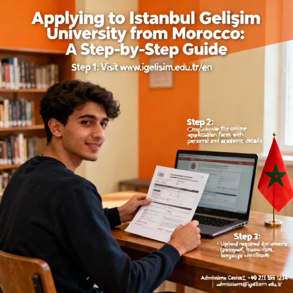 Istanbul Gelişim University how to apply from Morocco