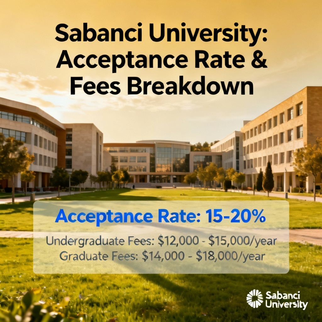 Sabancı University acceptance rate fees breakdown