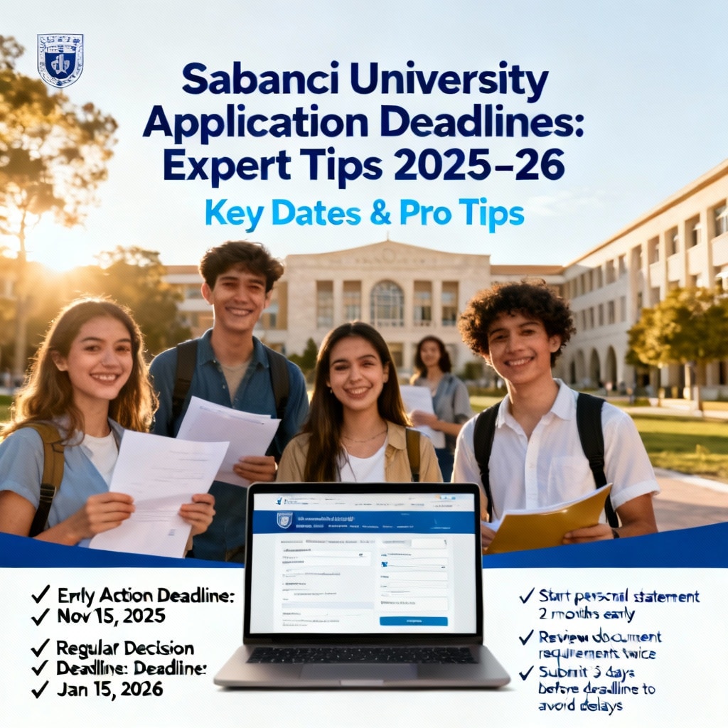 Sabancı University application deadlines expert tips