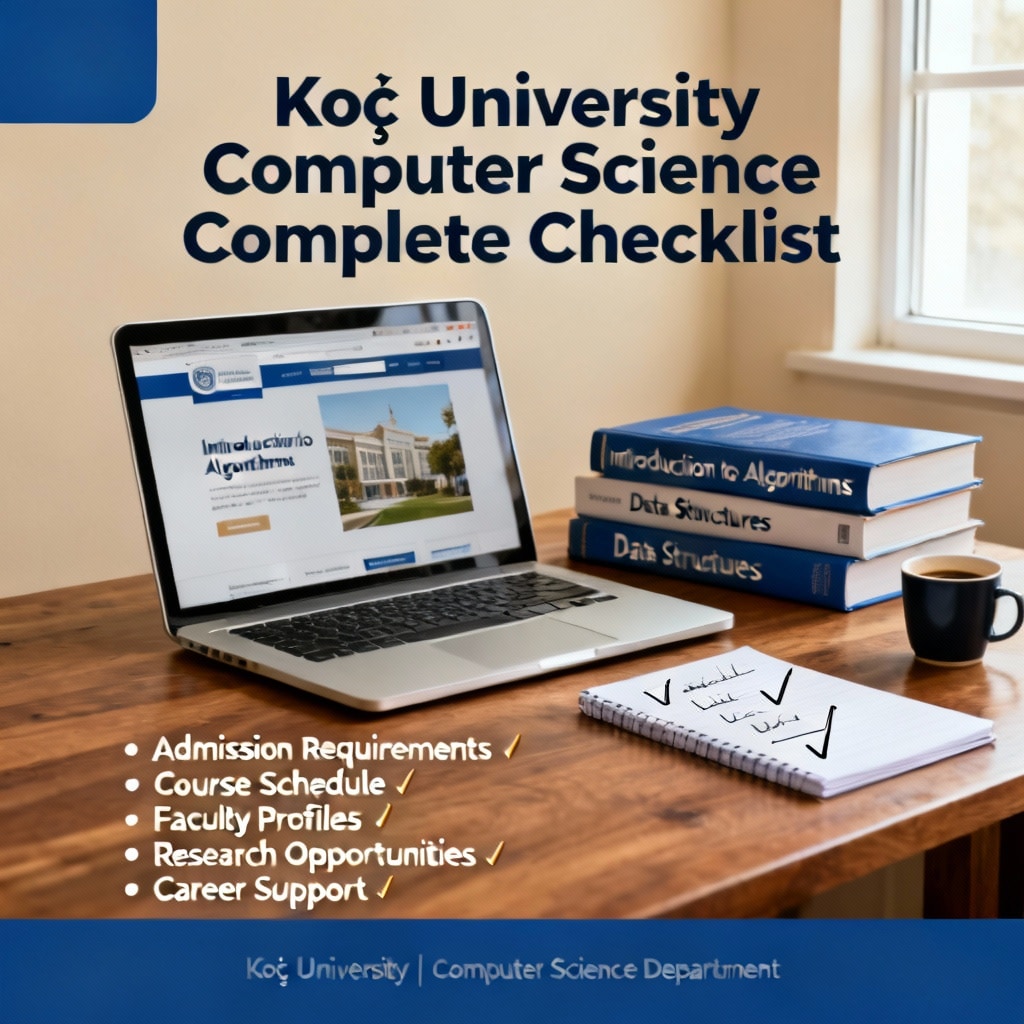 Koç University computer science in English complete checklist
