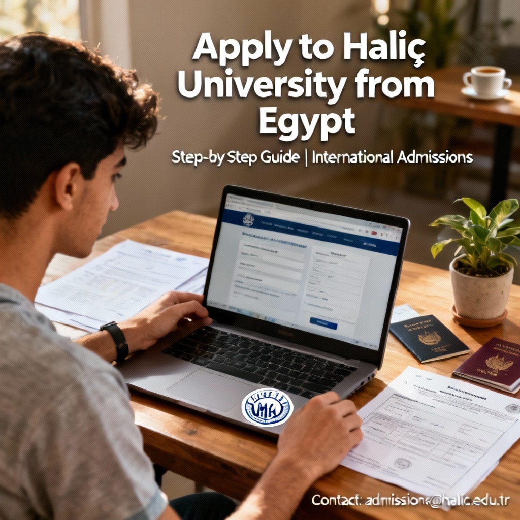 Haliç University how to apply from Egypt for foreigners