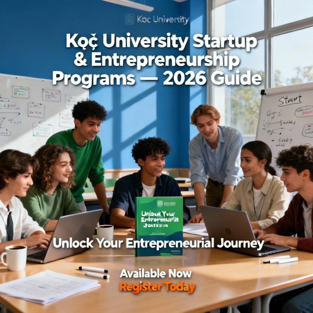 Koç University startup and entrepreneurship programs 2026 guide