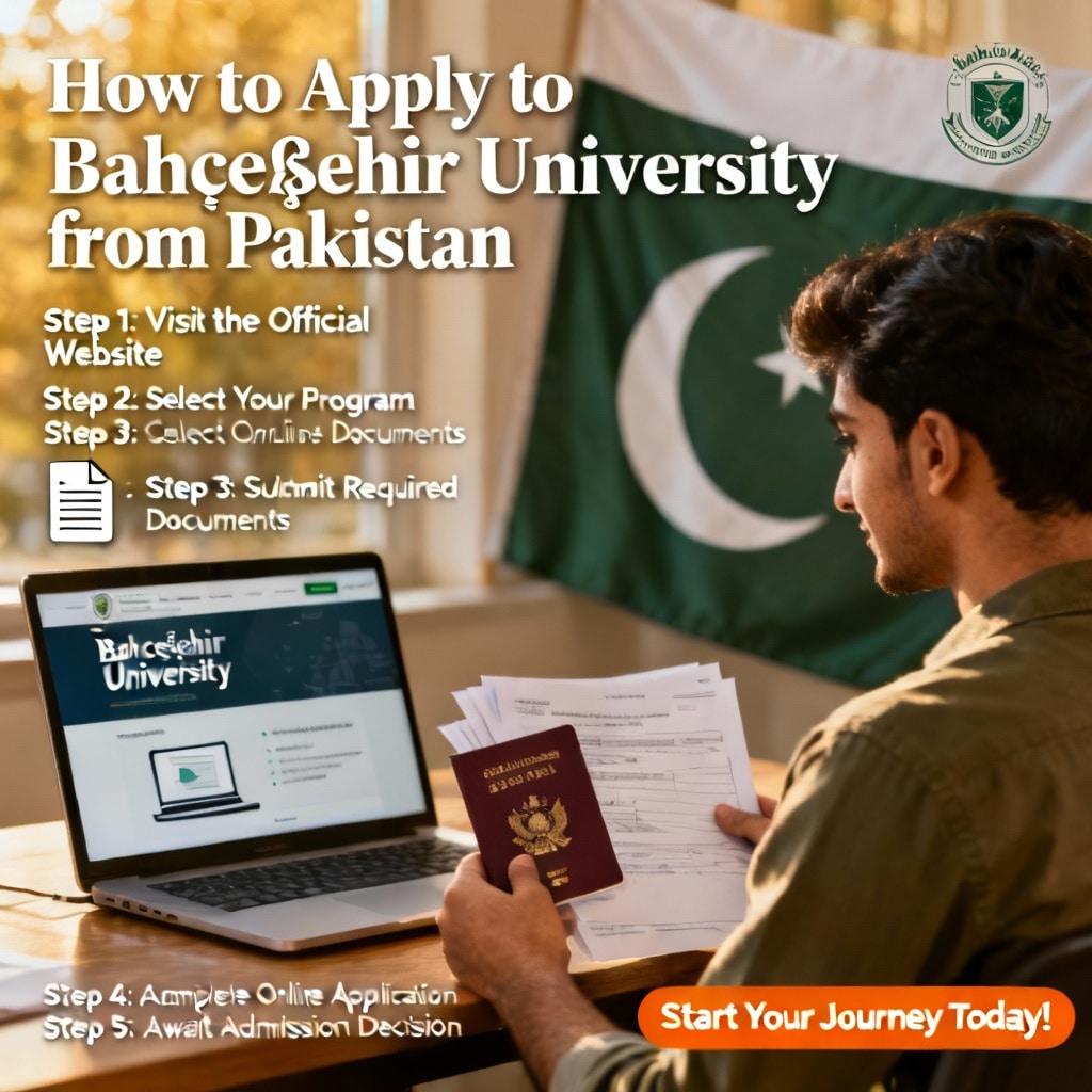 Bahçeşehir University how to apply from Pakistan for international students