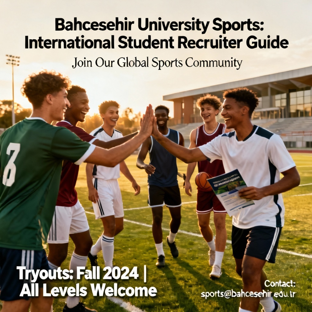 Bahçeşehir University sports facilities for foreigners