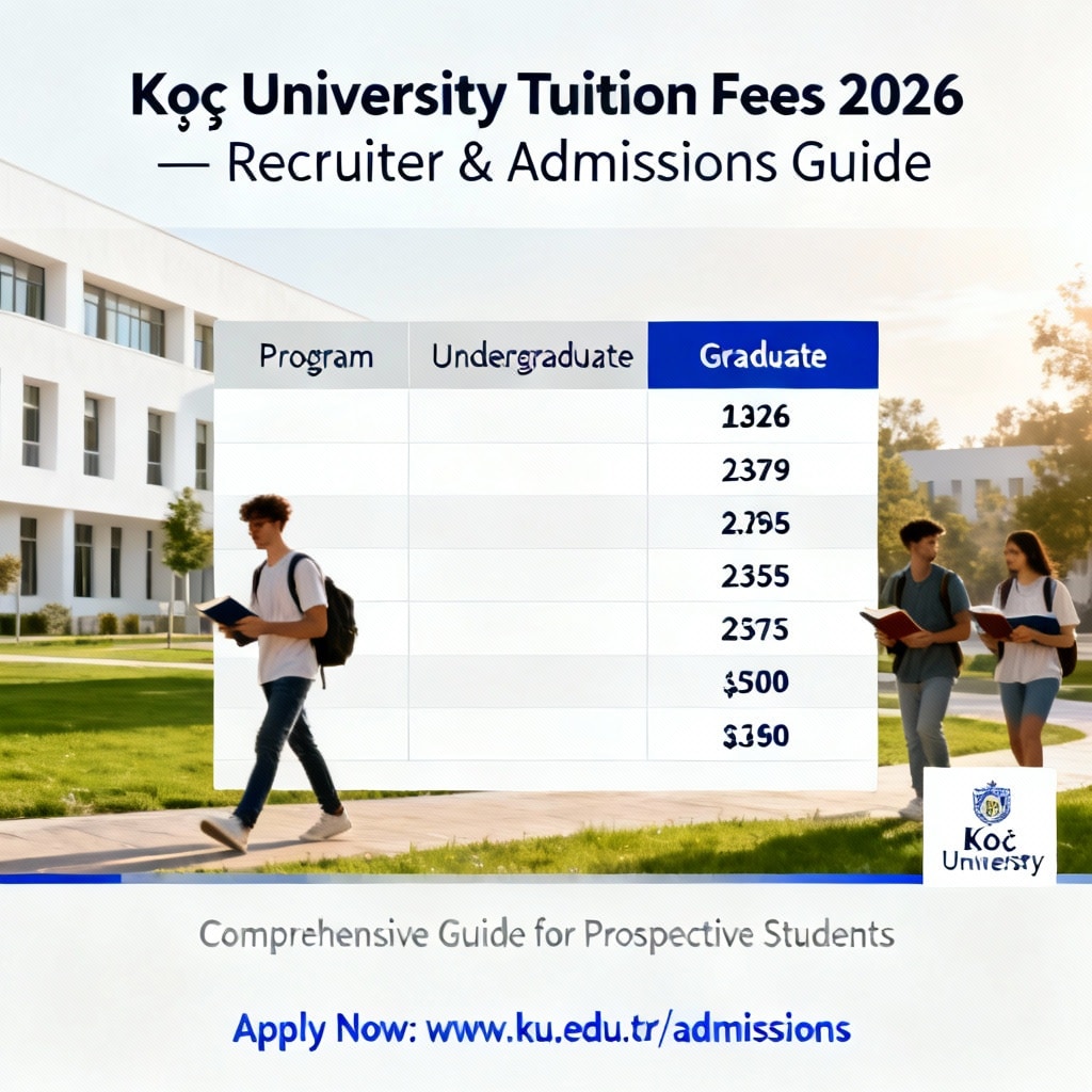 Koç University tuition fees 2026 2026 guide