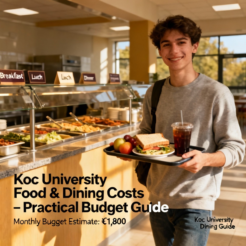 Koç University food and dining costs for international students