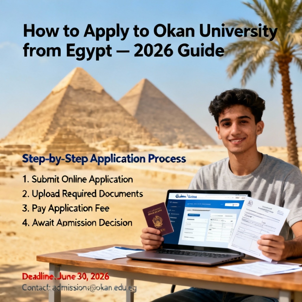 Okan University how to apply from Egypt 2026 guide