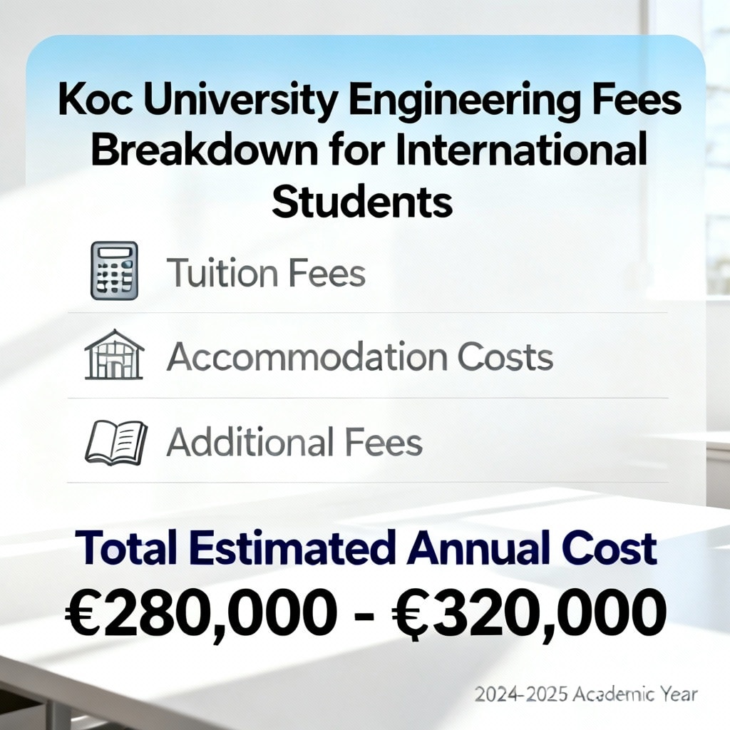 Koç University engineering programs fees breakdown