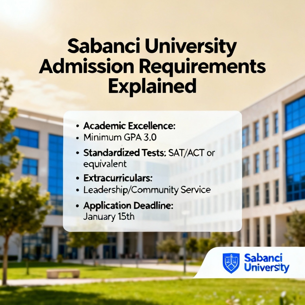 Sabancı University admission requirements requirements explained