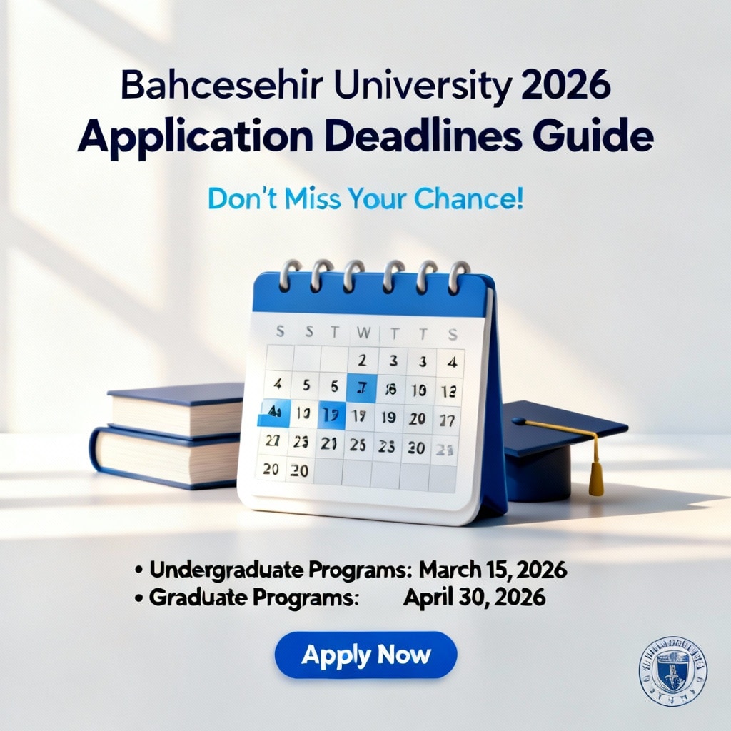Bahçeşehir University application deadlines 2026 guide