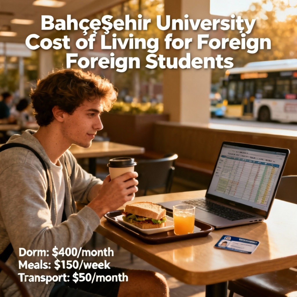 Bahçeşehir University cost of living for students for foreigners