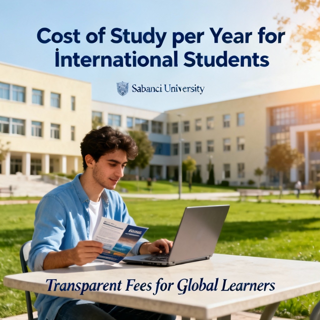 Sabancı University cost of study per year