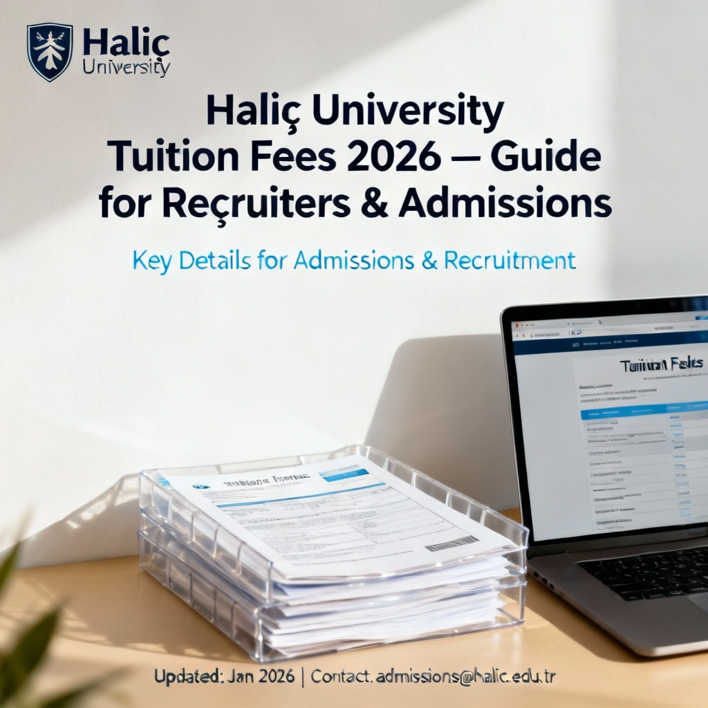 Haliç University tuition fees 2026 for international students