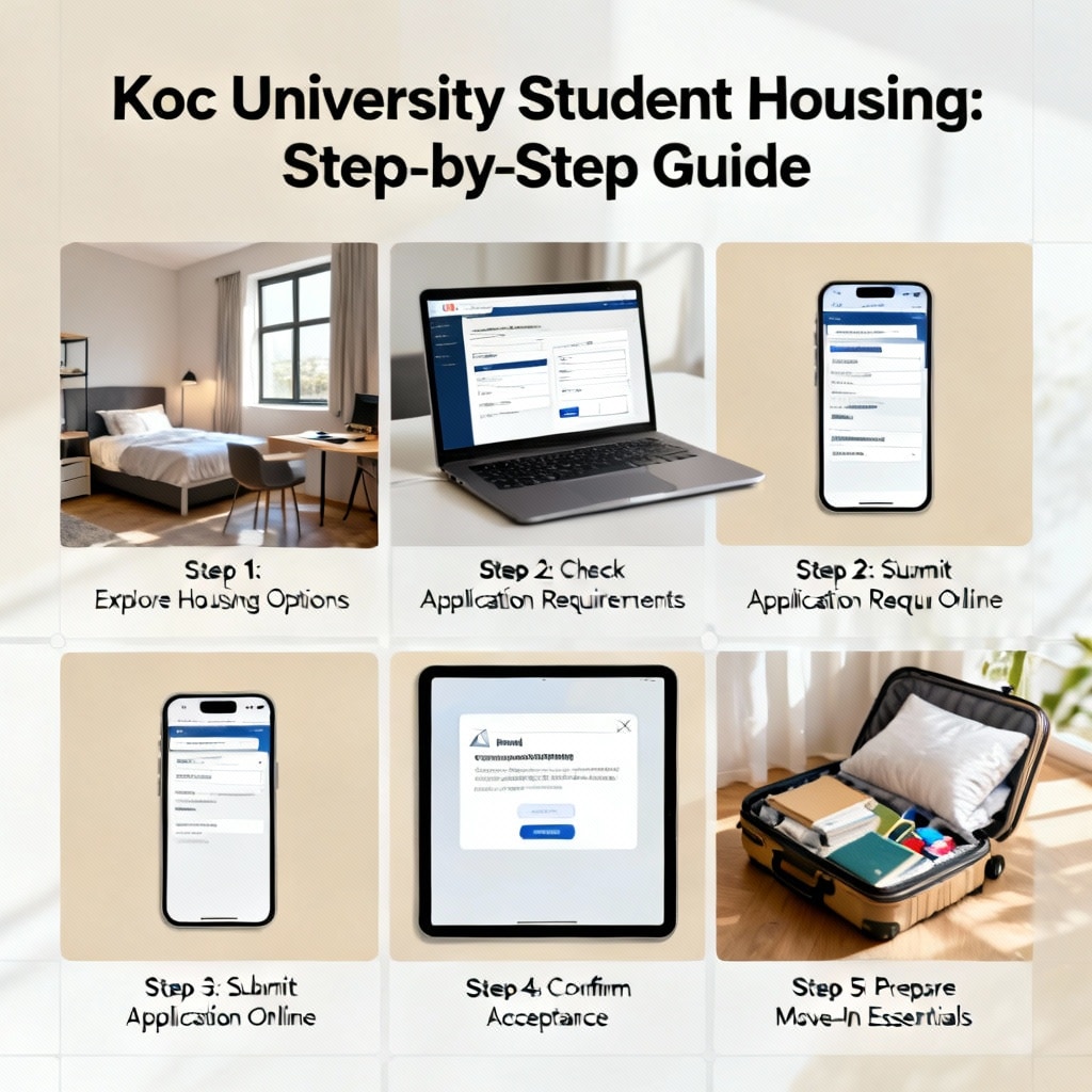 Koç University student housing step by step