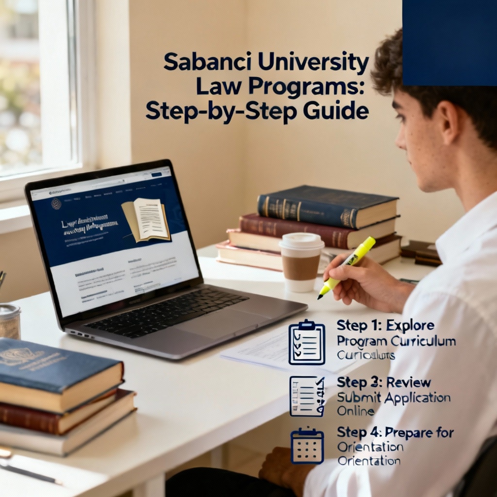 Sabancı University law programs step by step