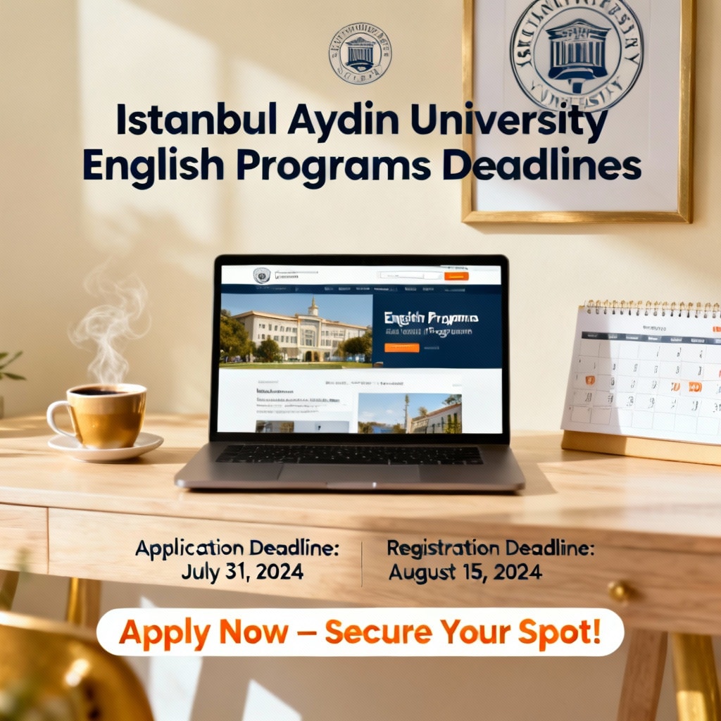 Istanbul Aydın University application deadlines in English