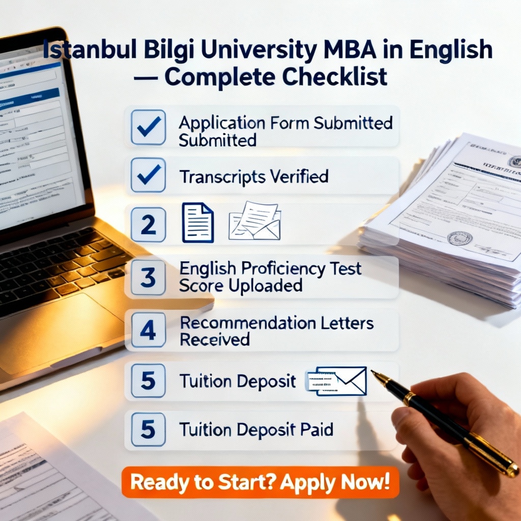 Istanbul Bilgi University MBA in English complete checklist