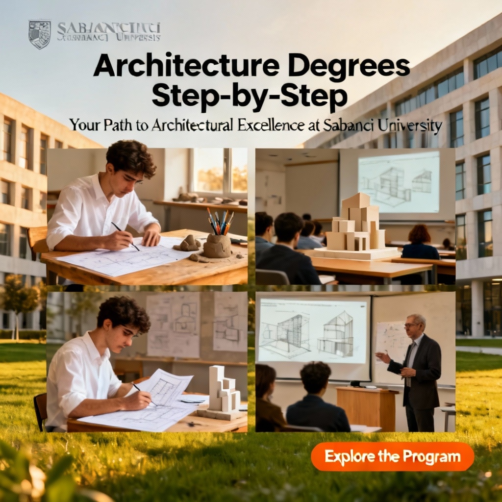 Sabancı University architecture degrees step by step