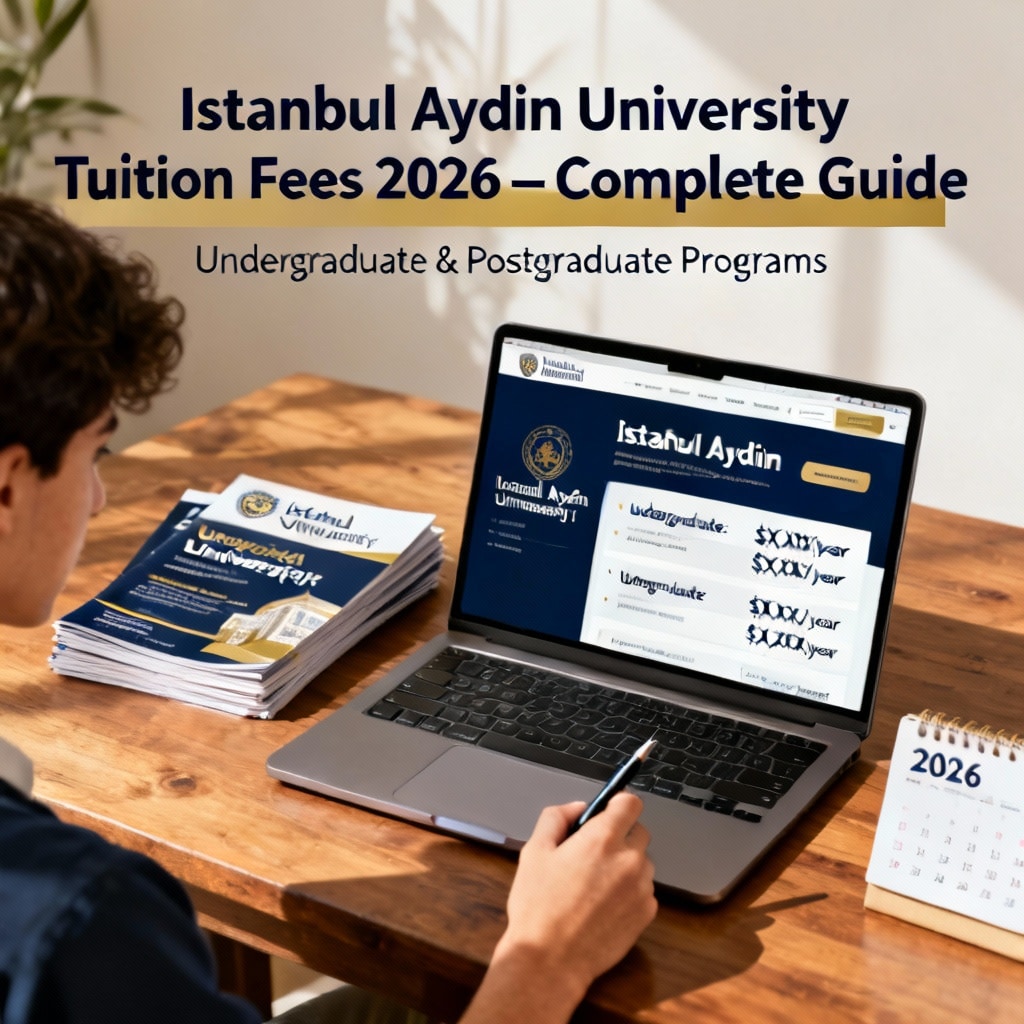 Istanbul Aydın University tuition fees 2026 in English