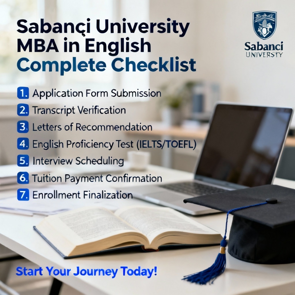 Sabancı University MBA in English complete checklist